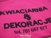 Haftowane koszulki dla Kwiaciarnia & Dekoracje z Jędrzejowa